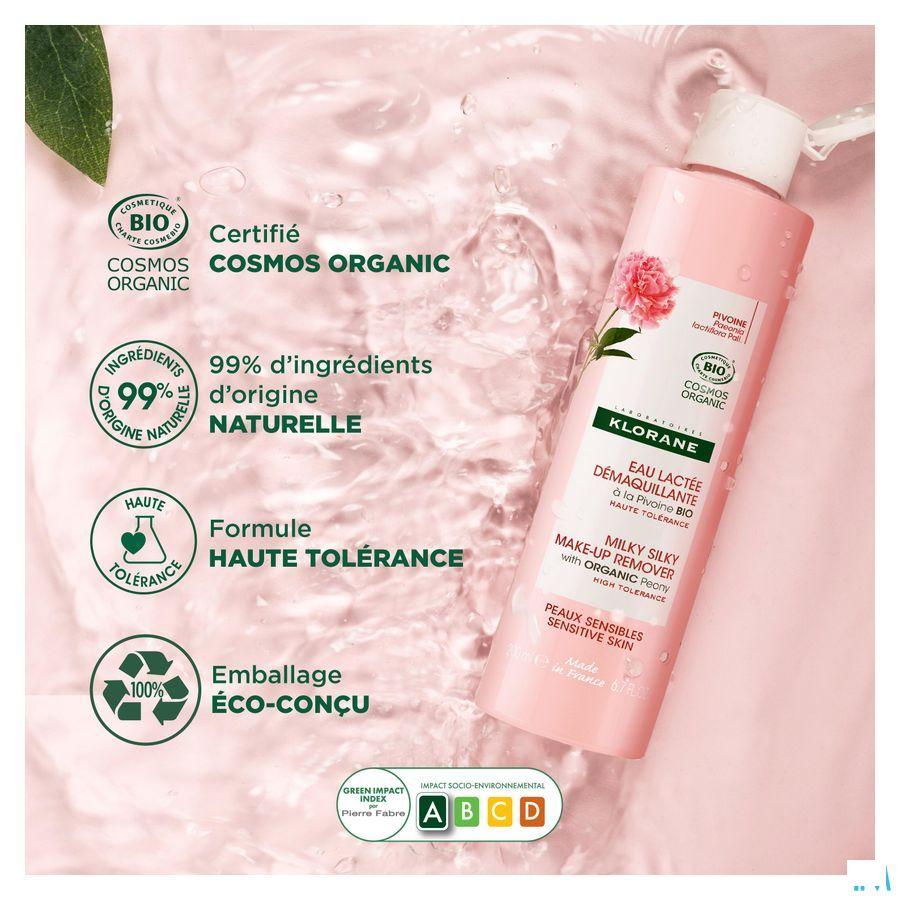 Klorane Gezicht Melkachtig Rein.Water Pioen. 200 ml