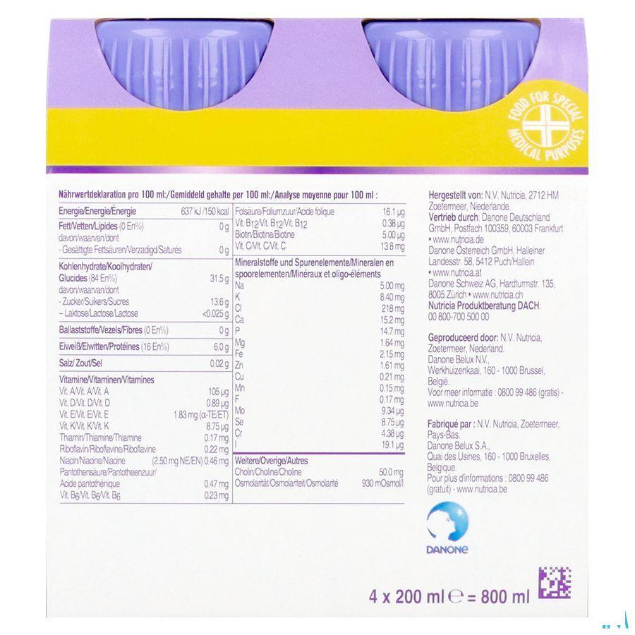 Fortimel Jucy Plus Peer Vlierbloes. 4 x 200 ml 185088