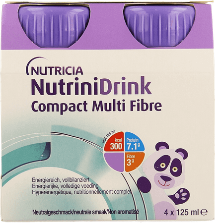 Nutrinidrink Compact Multi Fibre Neutraal 4x125 ml  -  Nutricia