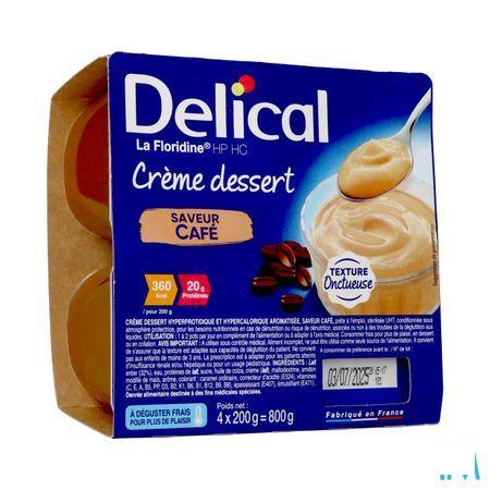 Delical Creme Dessert La Floridine Koffie 4 x 200 gr