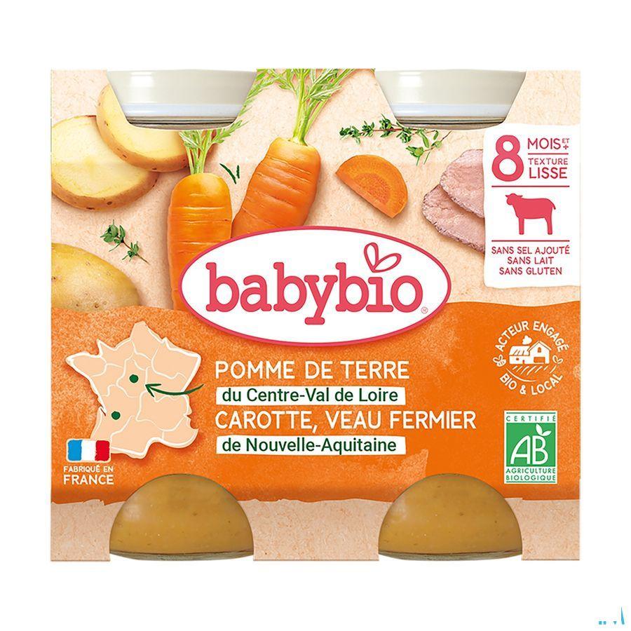 Babybio Bipack Groenten-Kalf 2X200g 51051