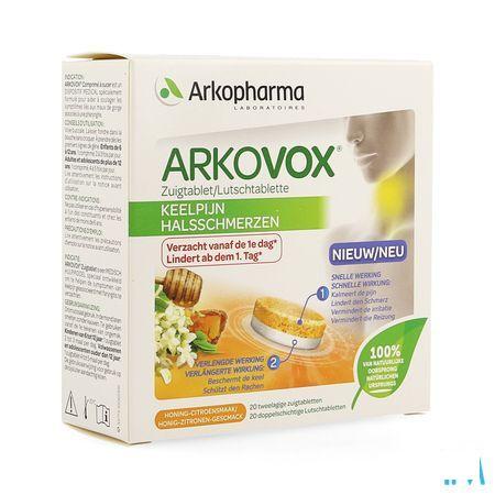 Arkovox Keelpijn Honing Citroen Zuigtabletten 20  -  Arkopharma
