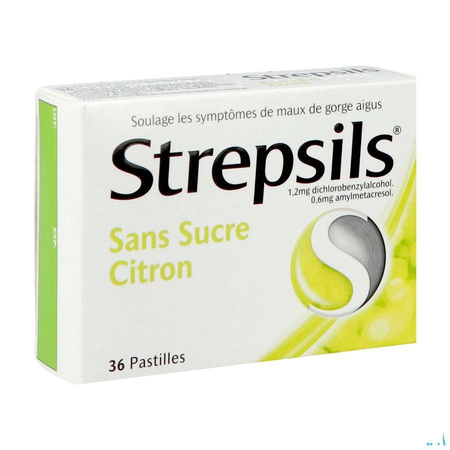 Strepsils Suikervrij Citroen Past 36