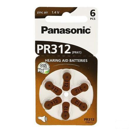 Panasonic Batterij Oorapparaat Pr 312H 6
