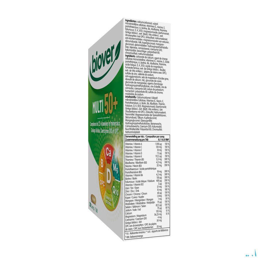 Biover Multivitamine 50+ Tabl 30