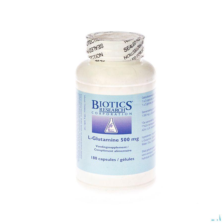 Biotics L-Glutamine 500mg 180 gélules  -  Energetica Natura