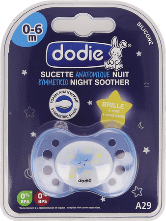 Dodie Fopspeen Nacht 1lftd Sil.