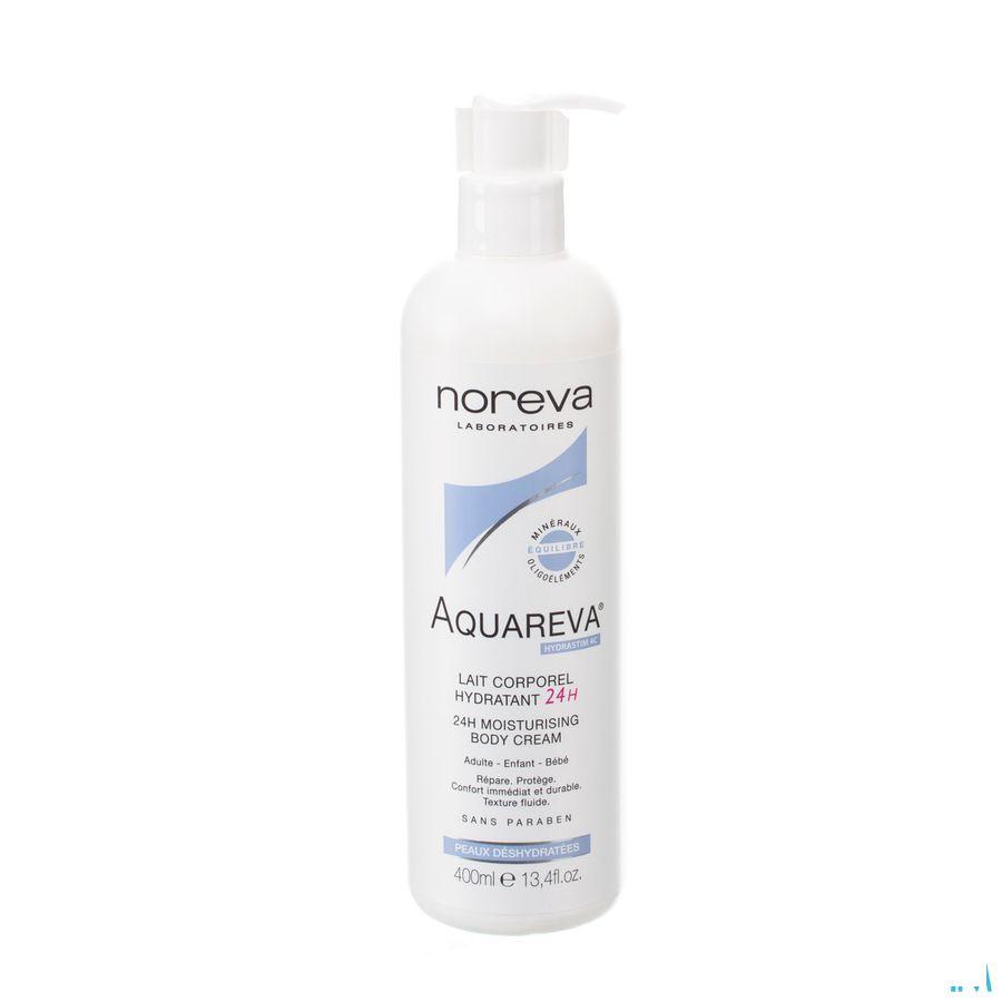 Aquareva Lait Corporel Hydra 24h Flacon Pompe 400 ml  -  Noreva Led
