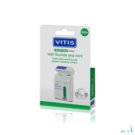 Vitis Tape Waxed Fluor Mint 50m 1502  -  Dentaid