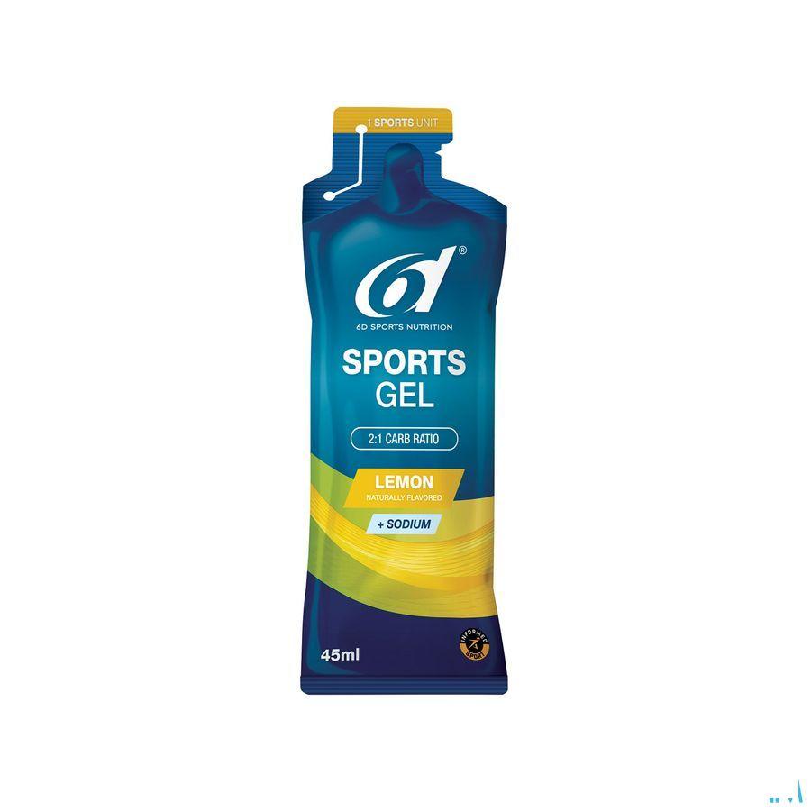 6D Sports Gel Lemon 6X45ml
