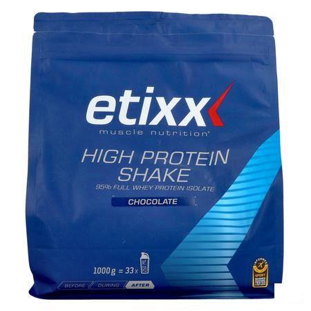 Etixx High Protein Shake Chocolate Poudre 1000 gr 