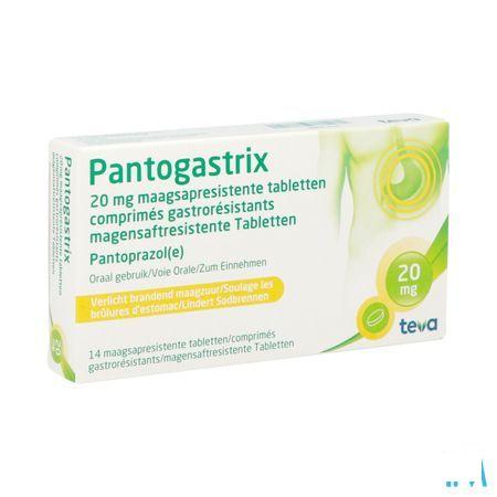 Pantogastrix Teva 20 mg Comprimes Gastro Resist 14x20 mg 