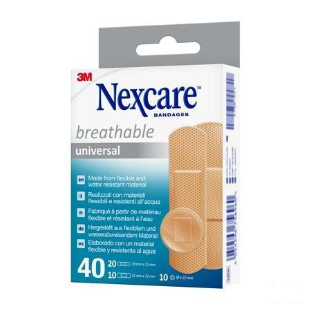 Nexcare 3M Breathable Univer. Strips 40 N0340As  -  3M