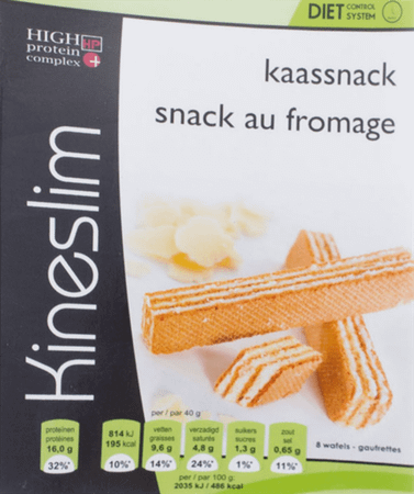 Kineslim Snack Au Fromage Gaufres 4x2  -  Ocebio