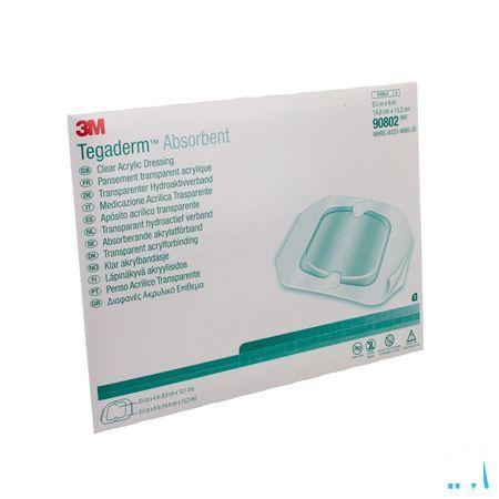 Tegaderm 3m Absorb.transp Ster 14,9x15,2cm 5 90802  -  3M