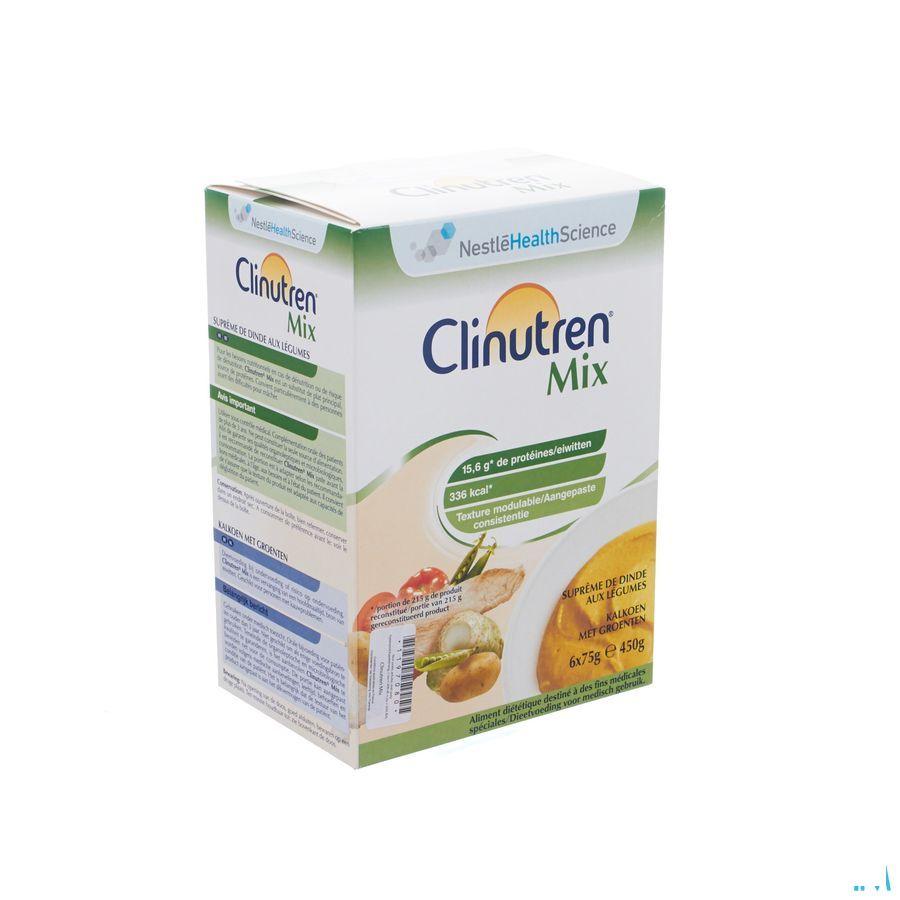 Clinutren Mix Kalf-broccoli Zakje 6x75 gr  -  Nestle