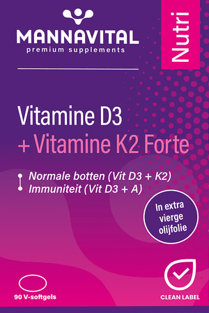 Mannavital Vitamine D3 + K2 Forte Caps 90
