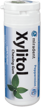 Miradent Kauwgom Xylitol Pepermunt Zs 30  -  Eureka Pharma
