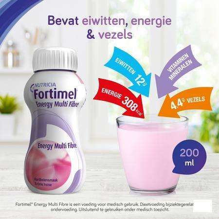 Fortimel Energy Multi Fibre Chocolade 4x200 ml  -  Nutricia