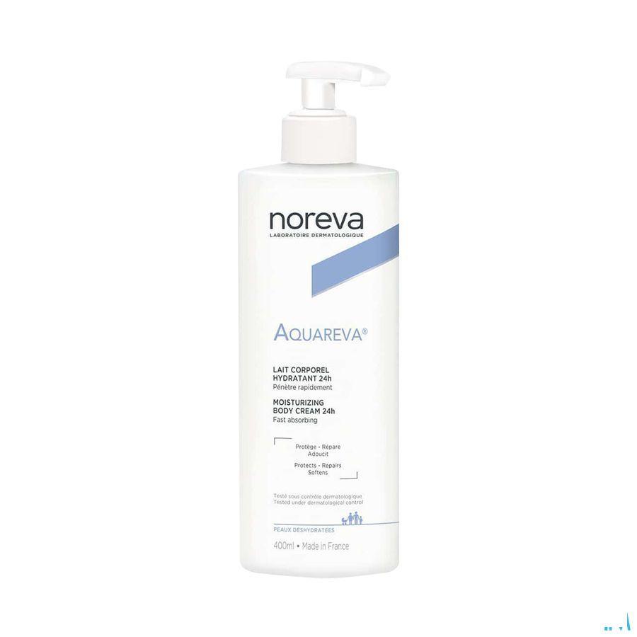 Aquareva Lait Corporel Hydra 24h Flacon Pompe 400 ml  -  Noreva Led