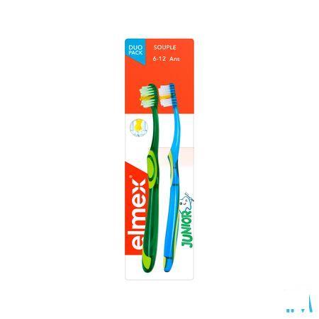 Elmex Brosse A Dents Junior 6-12 Ans Souple Duopac