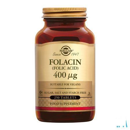 Solgar Folacin (Foliumzuur) Comp 250X400Mcg  -  Solgar Vitamins