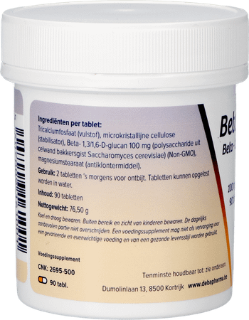 Beta-glucan 100 mg Tabletten 90  -  Deba Pharma