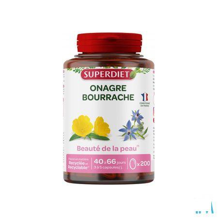 Super Diet Onagre Bourrache Capsule 200  -  Superdiet Laboratoires