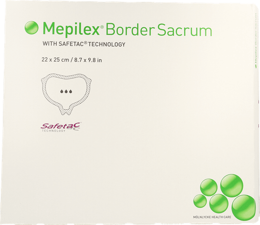 Mepilex Border Sacrum Ster 16,0x20,0 5 282050  -  Molnlycke Healthcare