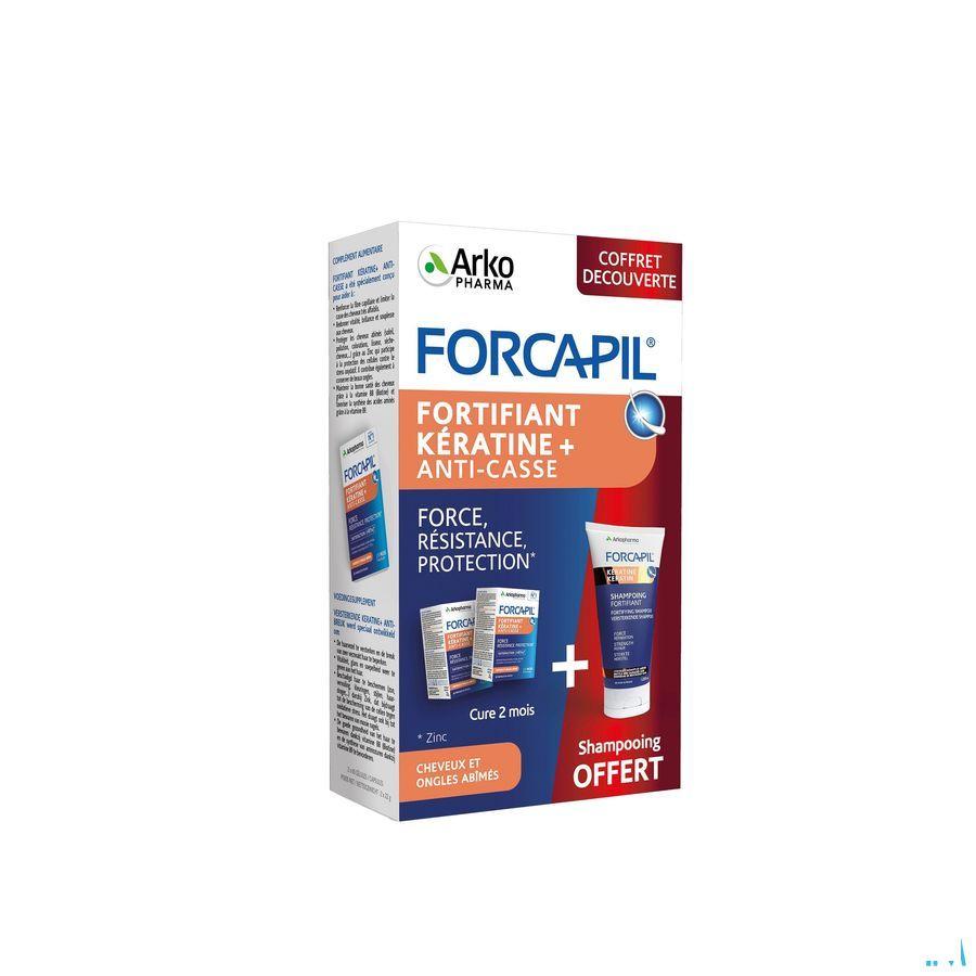Forcapil Ontdekkingspack Caps 2X60+Sh 200  ml Grat.  -  Arkopharma