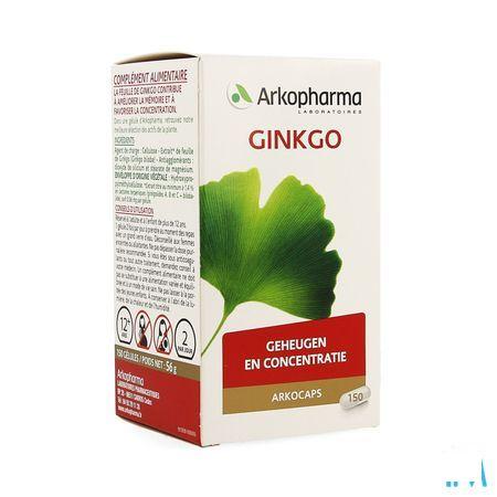 Arkocaps Ginkgo Biloba Plantaardig 150 3733110  -  Arkopharma