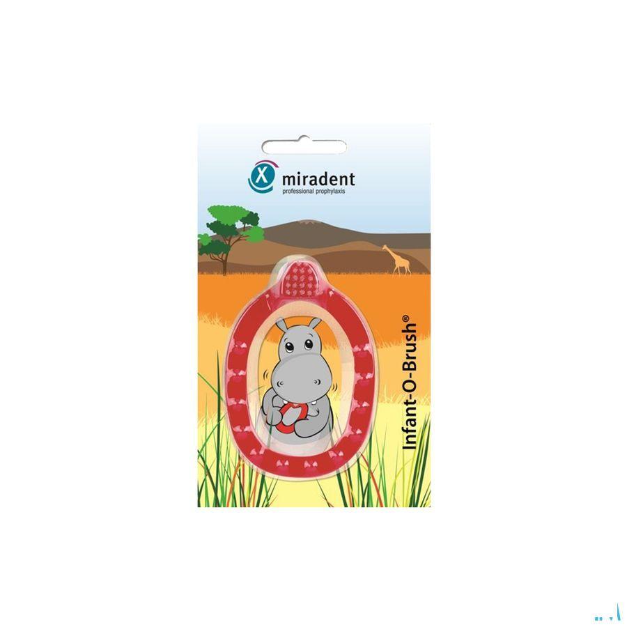 Miradent Infant O Brush Baby Tandenborstel Rood  -  Eureka Pharma