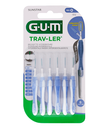 Gum Trav-ler Interdent.borsteltje 0,6mm 6 1312m6