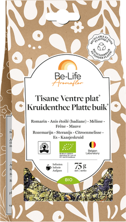 Aromaflor Platte Buik Kruidenthee Bio Be Life 75 gr  -  Be-Life