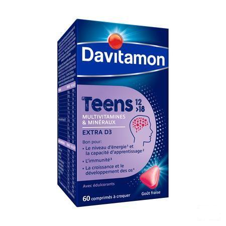 Davitamon Teens Aardbei Comp 60  -  Perrigo