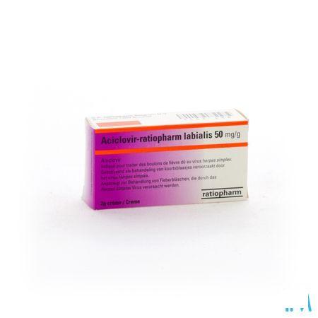 Aciclovir Teva Labialis Creme Tube 2g 