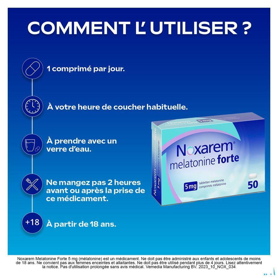 Noxarem Melatonine Forte 5 mg Tabl 50