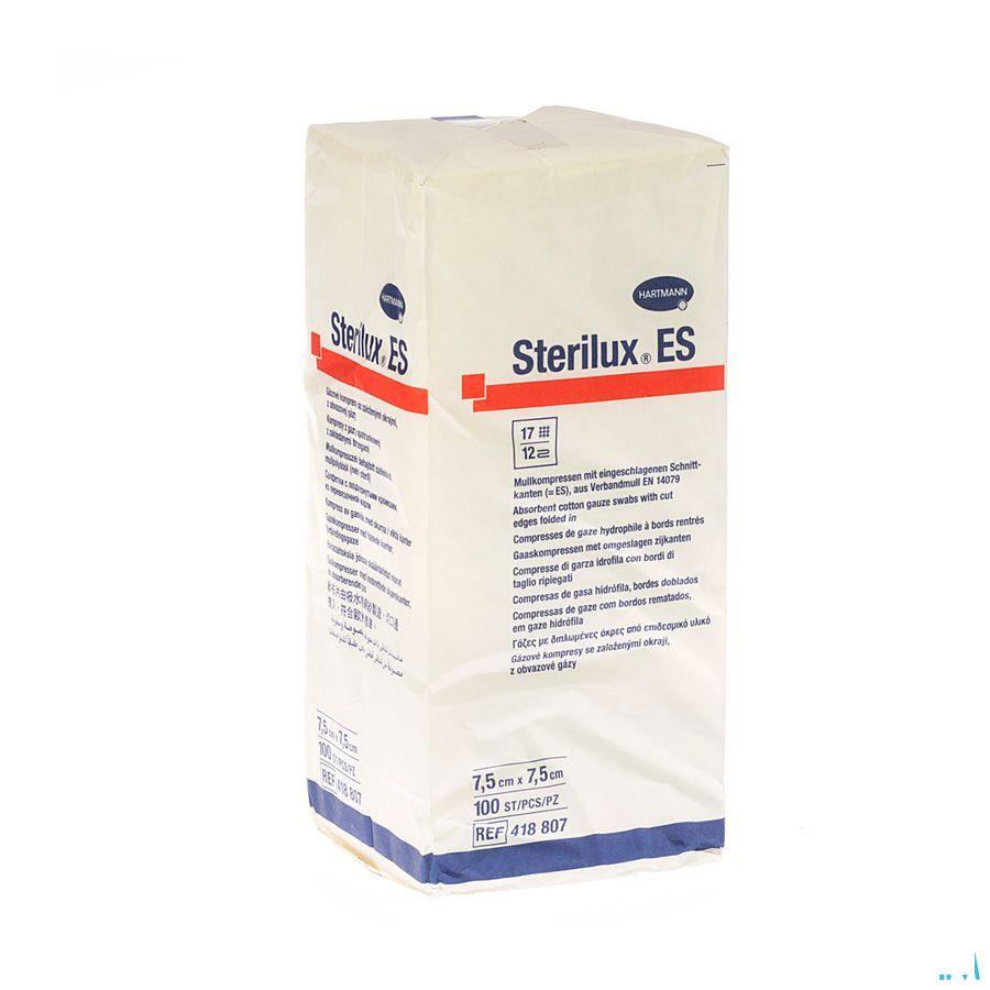 Sterilux Es 7,5x7,5cm 12l.nst 100 P/s  -  Hartmann