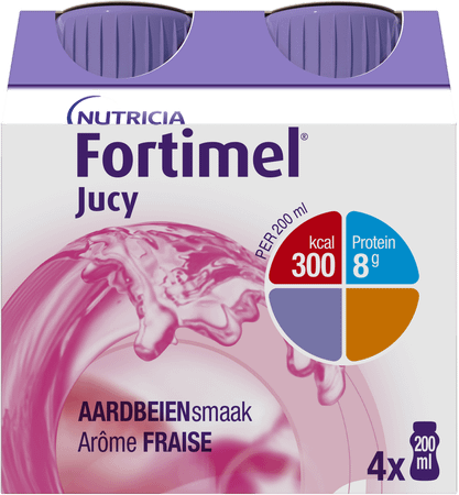 Fortimel Jucy Aardbeiensmaak 4X200ml 155629