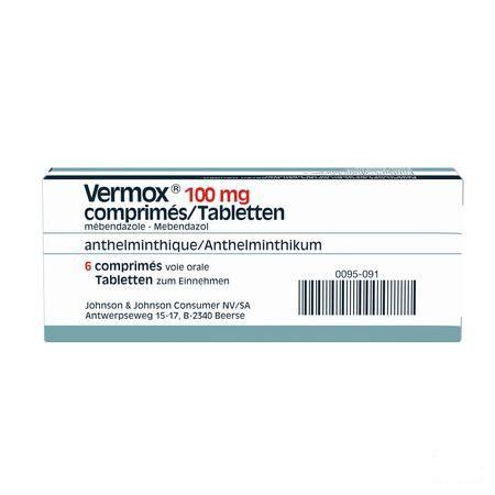 Vermox Comprimes 6x100 mg