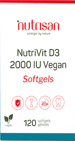 Nutrivit D3 2000 Iu Vegan Caps 120 Nutrisan  -  Nutrisan