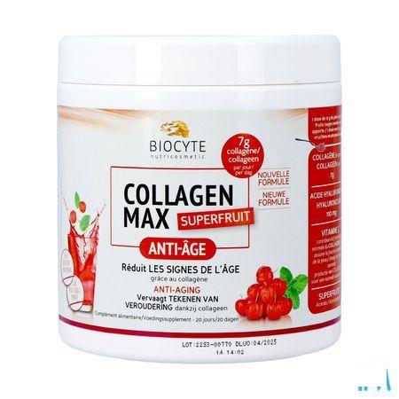 Biocyte Collagen Max Superfruits Poeder Pot 260 gr  -  Biocyte