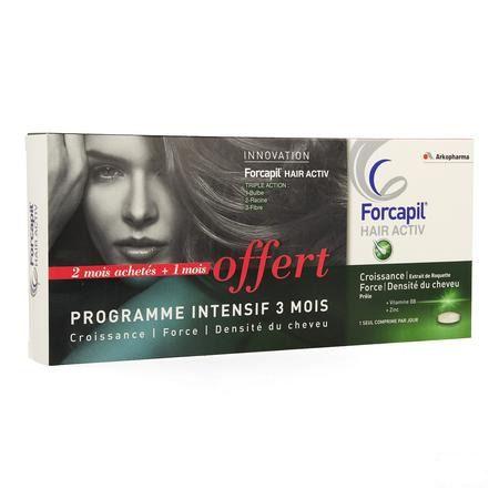Forcapil Hair Activ Tabletten 3x30 3 Maand  -  Arkopharma