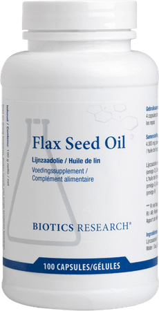 Biotics Flax Seed Oil 100 softgels  -  Energetica Natura