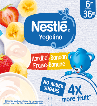 Nestle Yogolino Fraise Banane 4 x 90 gr