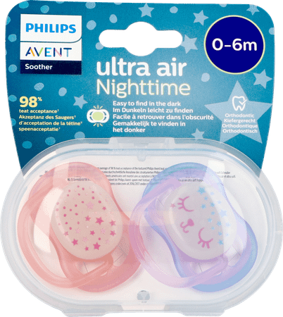 Philips Avent Fopspeen +0M Air Night Girls