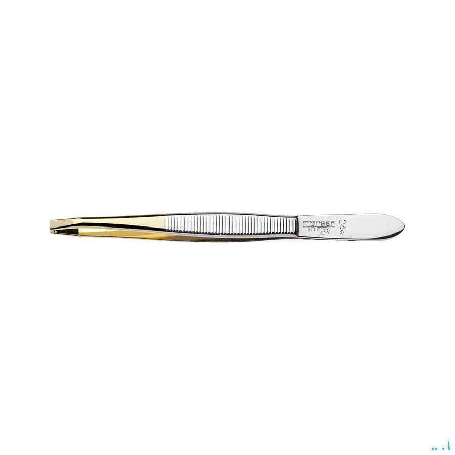 Morser Pincet, Gebogen Punten, Verguld Nr 24e  -  Eureka Pharma