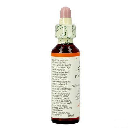 Bach Flower Remedie 26 Rock Rose 20 ml