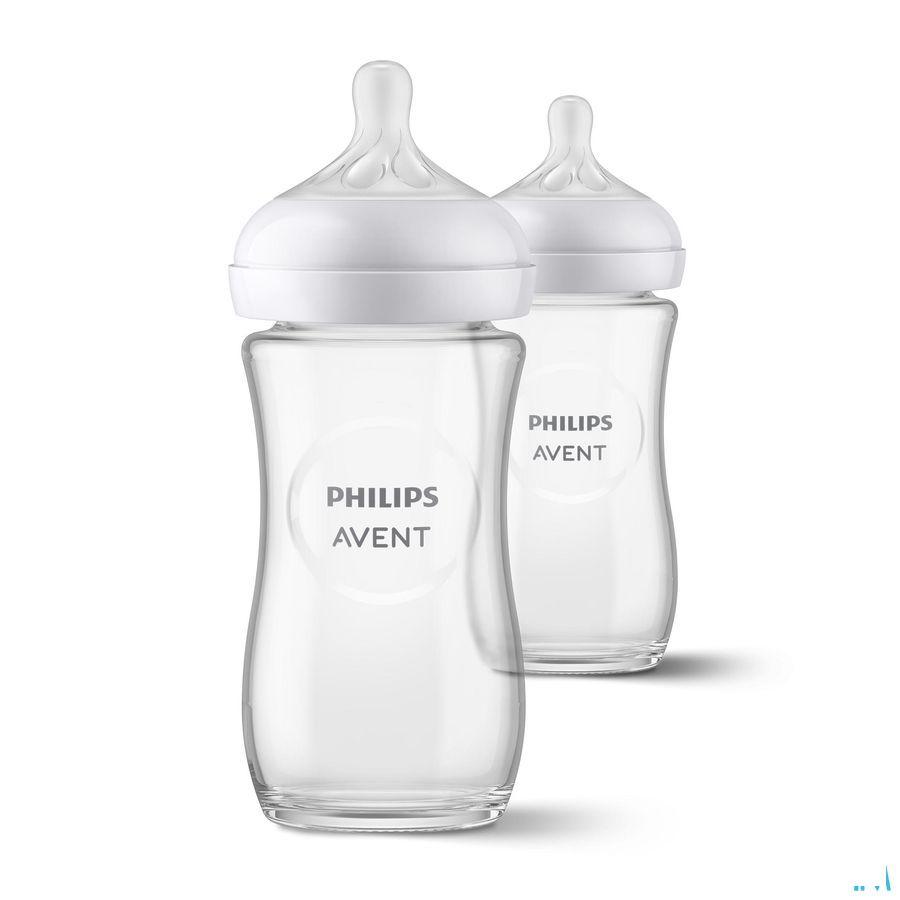 Philips Avent Natural 3.0 Zuigfles Glas Duo2 x 240 ml