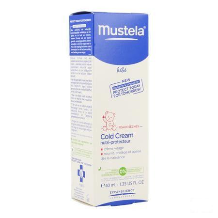 Mustela Bebe Cold Cream Visage Creme Tube 40 ml